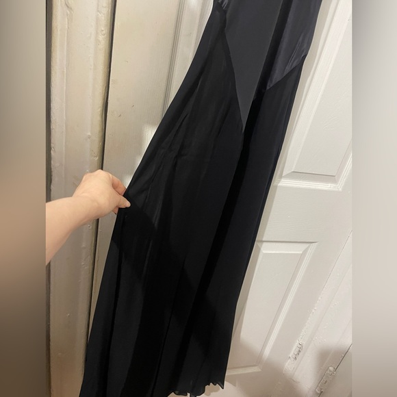 SEMI-TRANSPARENT SILK DRESS COMBINED BODY - Picture 8 of 10